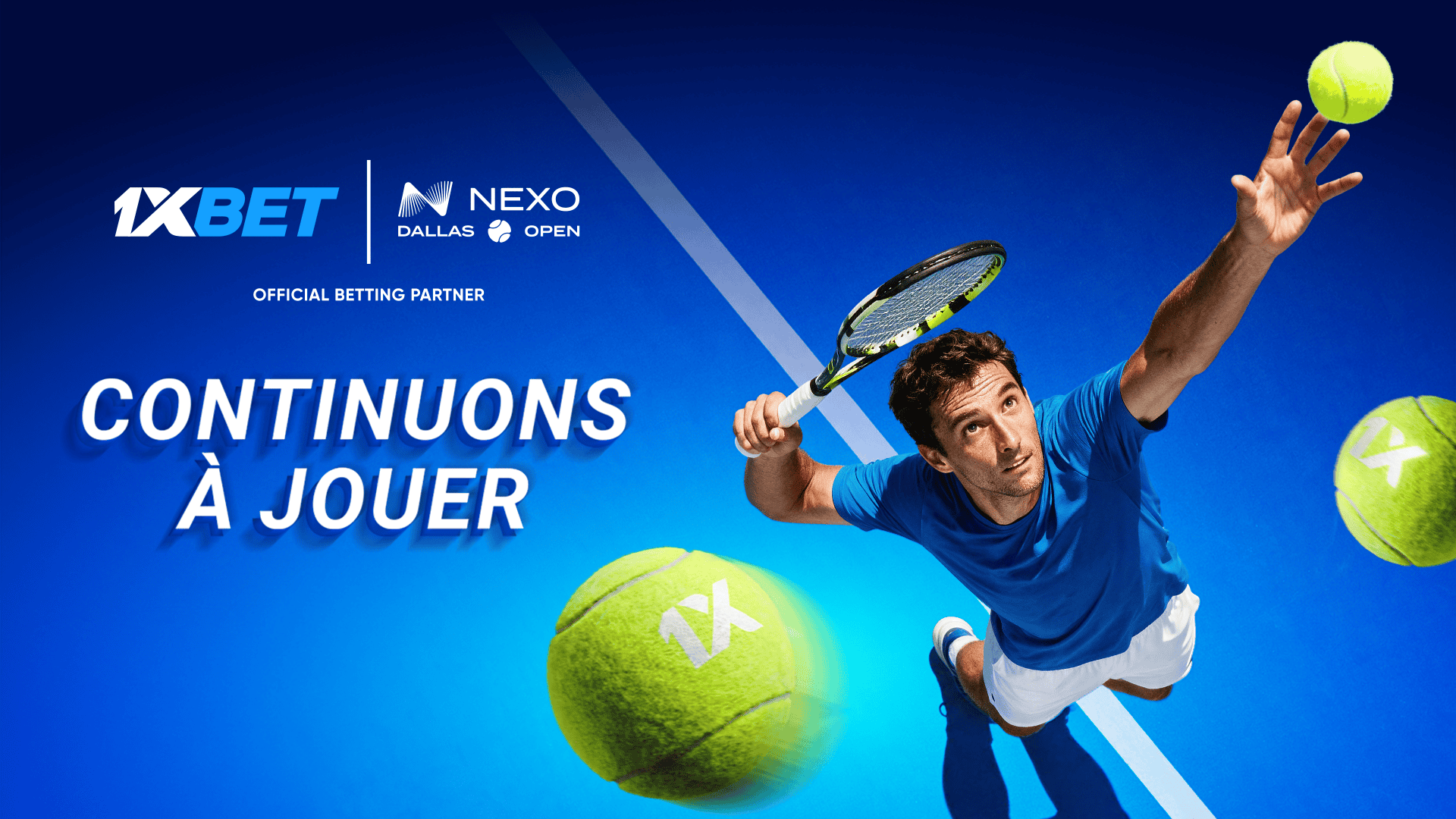 Prolongation du partenariat entre 1xBet et le Dallas Open