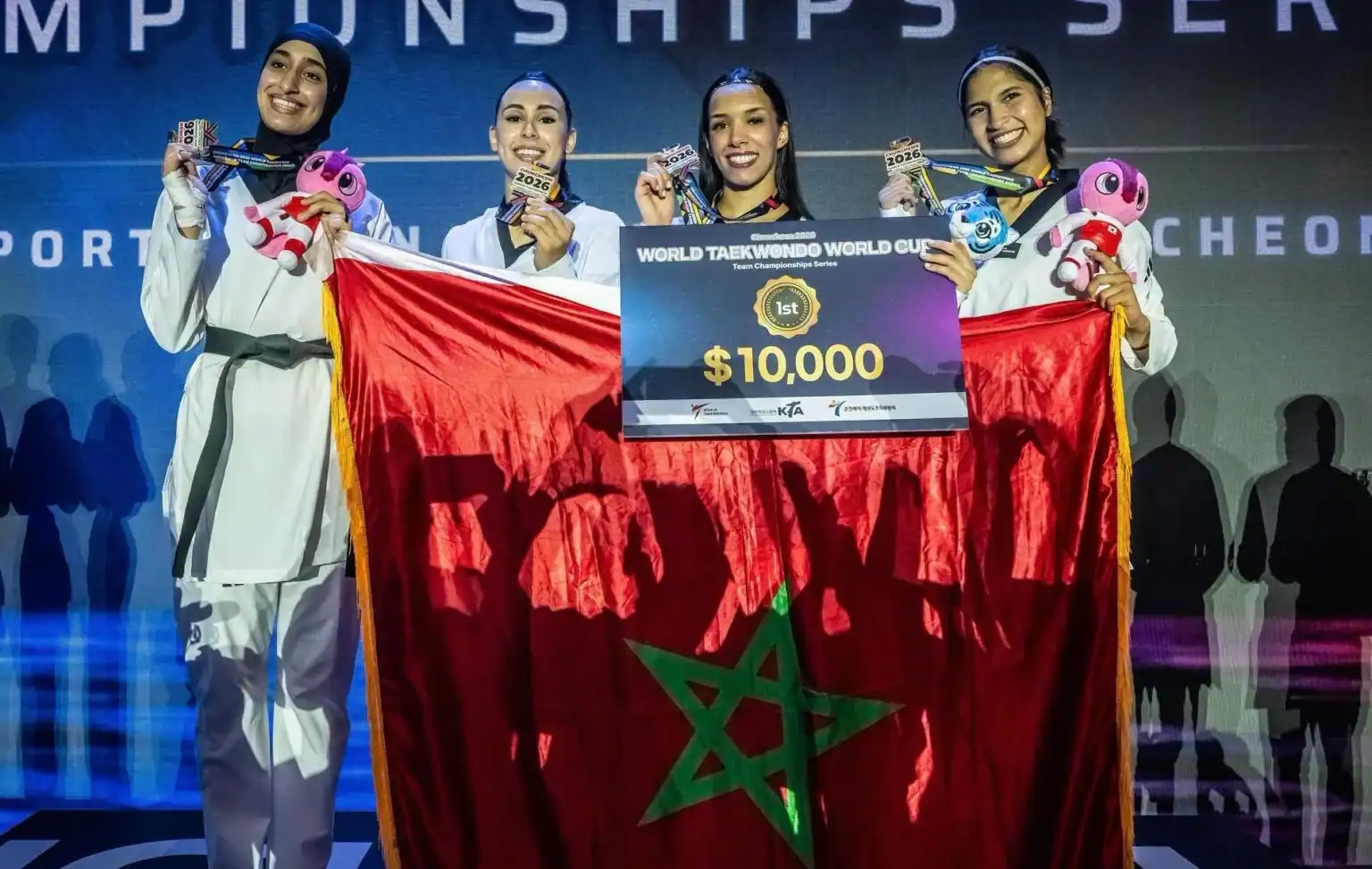 لبؤات التايكواندو يزلزلن العالم.. المغرب يعتلي العرش بذهبية تاريخية