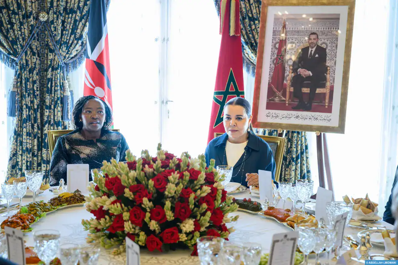 La princesse Lalla Asma reçoit la première dame du Kenya au Maroc 1 الأميرة للا أسماء تستقبل السيدة الأولى لكينيا بالمغرب
