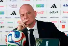 Gianni Infantino, président de la Fédération internationale de football, lors d'une réunion officielle