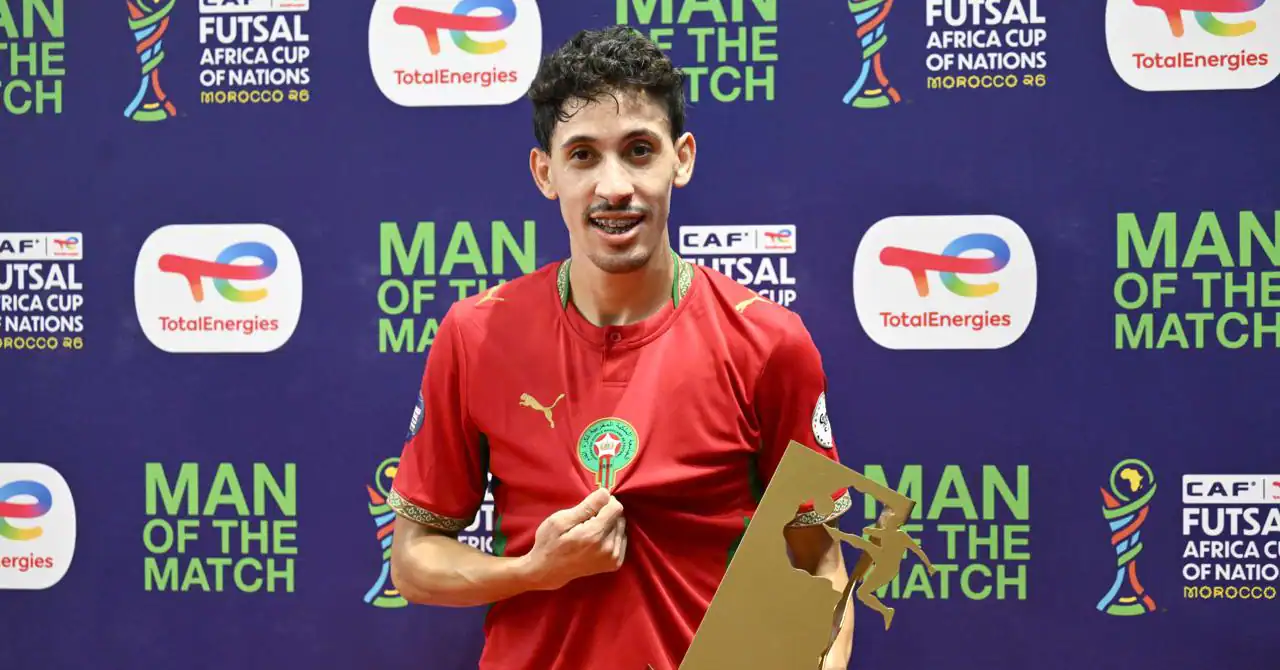 جواد ينال جائزة أفضل لاعب في مباراة المغرب والجزائر بعد ثلاثيته
