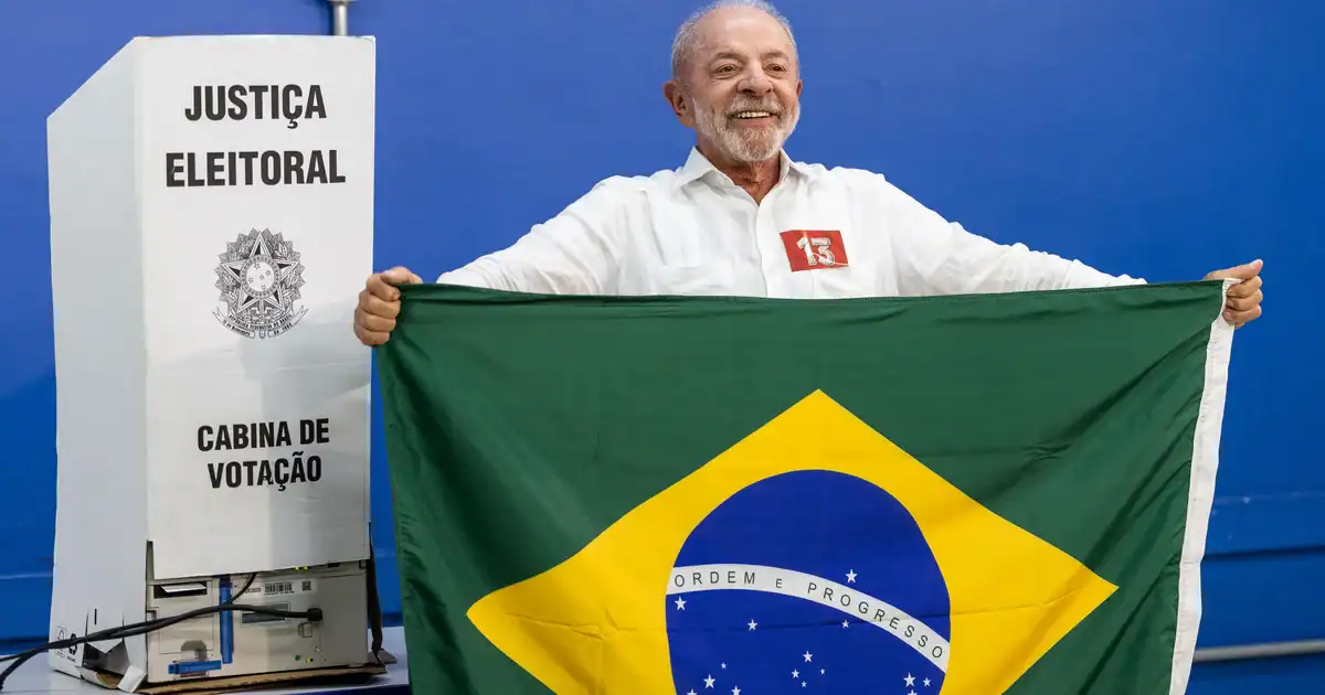 Le président brésilien Luiz Inácio Lula da Silva après sa réélection pour un quatrième mandat présidentiel
