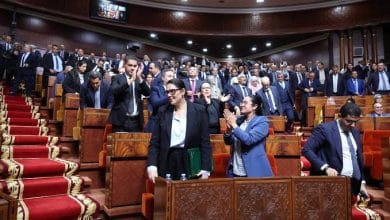 فاطمة الزهراء المنصوري خلال عرض البرنامج الحكومي أمام مجلسي البرلمان