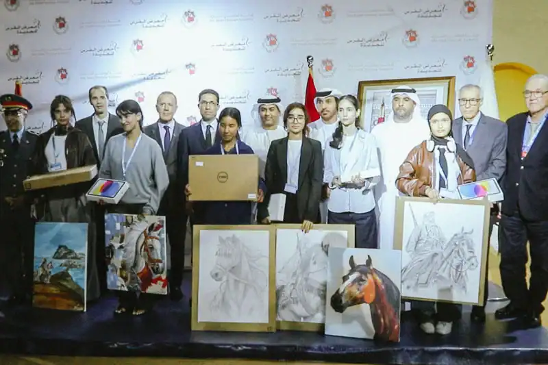 Le Salon du cheval de El Jadida récompense les lauréats du concours artistique dédié aux jeunes talents 1 Le Salon du cheval de El Jadida récompense les lauréats du concours artistique dédié aux jeunes talents