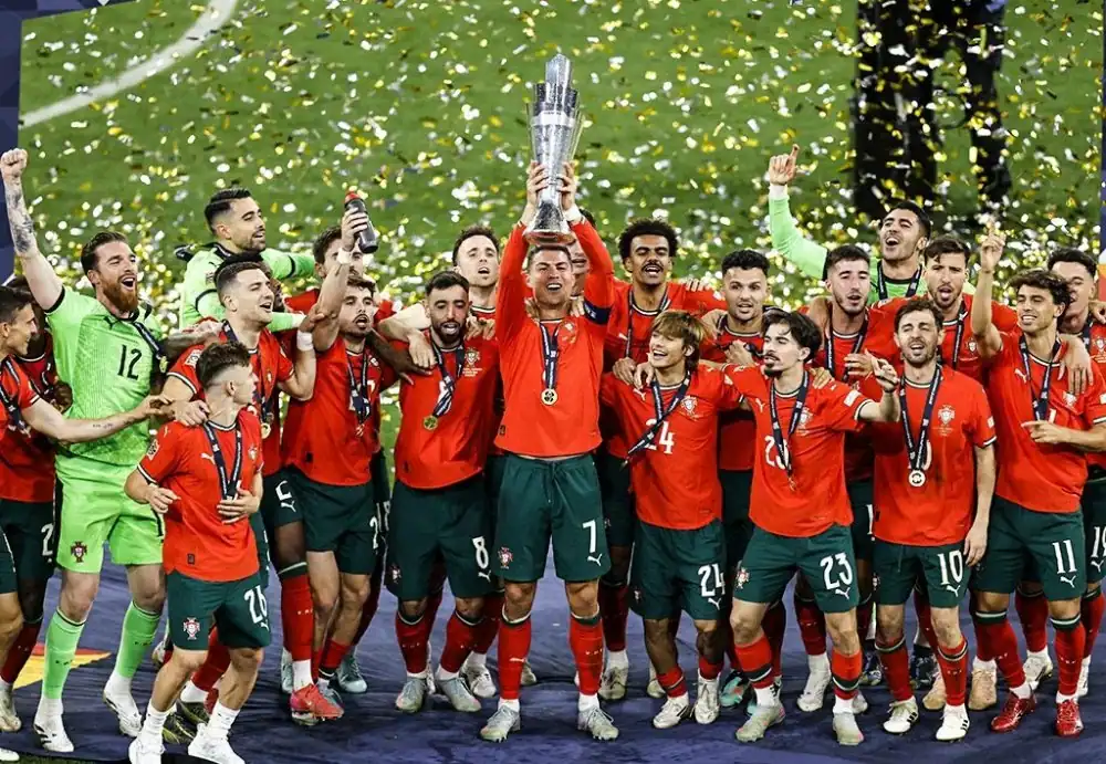 Le Portugal remporte la Ligue des nations de l'UEFA après sa victoire aux tirs au but sur l'Espagne 1 دوري الأمم الأوروبية