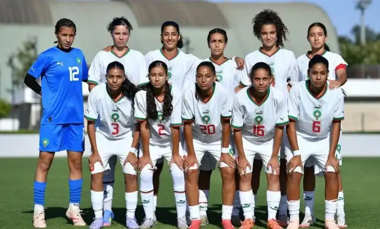 "Lionnes U17 Elles ont battu la Norvège lors d'un match amical de préparation à la Coupe du Monde "لبؤات U17"