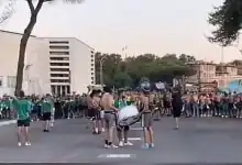 جماهير الرجاء البيضاوي تقتحم مركزًا رياضيًا في إيطاليا