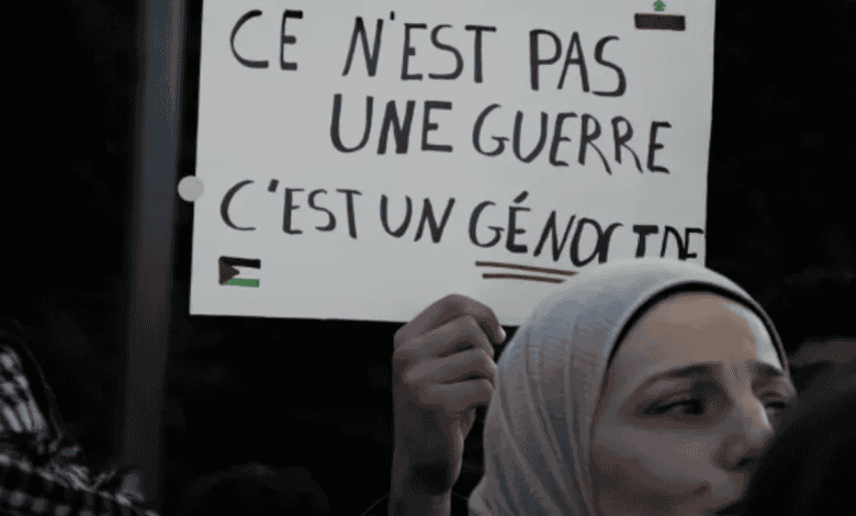 مئات المتظاهرين في المغرب يحتجون على الدعم الأمريكي لإسرائيل 1 الاحتجاجات في المغرب