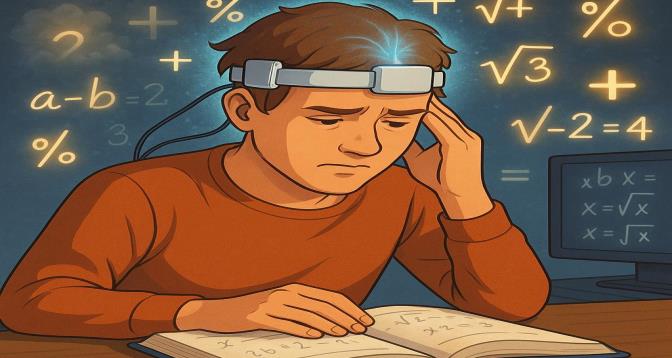 تحفيز الدماغ كهربائيًا: أمل جديد لمن يعانون من صعوبة في فهم الرياضيات تحفيز الدماغ كهربائيًا: أمل جديد لمن يعانون من صعوبة في فهم الرياضيات