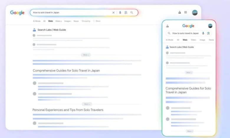 غوغل تطلق ميزة "Web Guide" لتنظيم نتائج البحث باستخدام الذكاء الاصطناعي