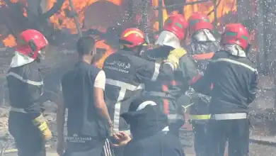 مصرع شخصين إثر حريق في أكواخ بدوار مولاي عزوز بمراكش