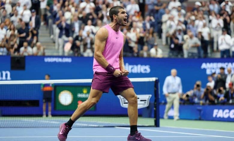 Alcaraz bat Sinner en finale de l'US Open 2025 et reprend la tête du classement mondial 1 ألكاراس يهزم سينر في نهائي أمريكا المفتوحة 2025 ويستعيد صدارة التصنيف العالمي