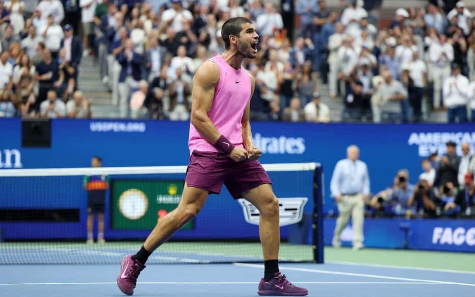 Alcaraz bat Sinner en finale de l'US Open 2025 et reprend la tête du classement mondial 1 ألكاراس يهزم سينر في نهائي أمريكا المفتوحة 2025 ويستعيد صدارة التصنيف العالمي