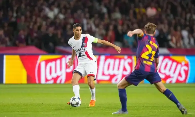 دوري أبطال أوروبا: حكيمي يقود باريس سان جيرمان لانتصار مثير على برشلونة