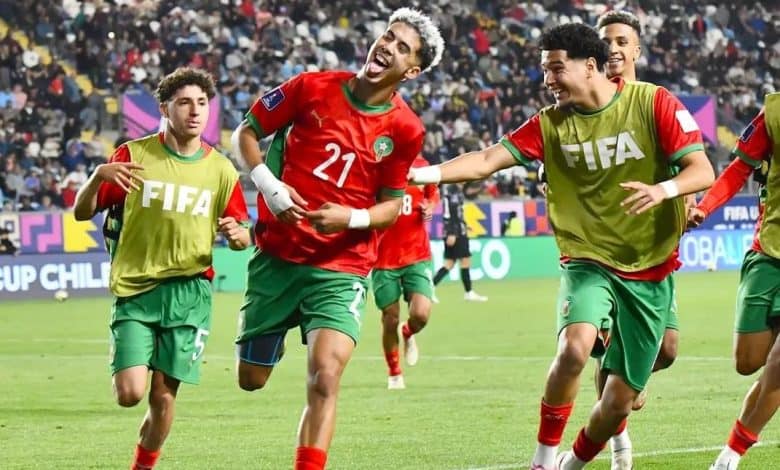 Les Lionceaux de l'Atlas entrent dans l'histoire Le Maroc en quarts de finale de la Coupe du monde chilienne 1 أشبال الأطلس يكتبون التاريخ.. المغرب إلى ربع نهائي كأس العالم في الشيلي