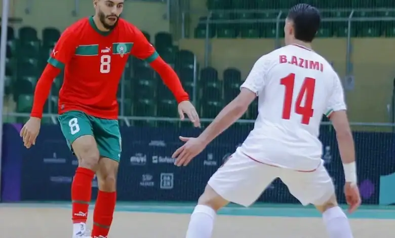 L'équipe de salle du Maroc arrache un précieux match nul contre l'Iran 1 منتخب القاعة المغربي ينتزع تعادلاً ثميناً أمام إيران