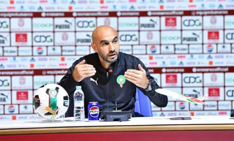 الركراكي: لدينا حالة ذهنية عالية ومجموعة جاهزة للكان 1 الركراكي: لدينا حالة ذهنية عالية ومجموعة جاهزة للكان