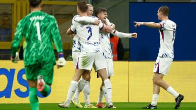 النرويج تحجز بطاقة مونديال 2026 لأول مرة منذ 1998.. وإيطاليا تسقط في فخ الملحق مجددًا 2 النرويج تحجز بطاقة مونديال 2026 لأول مرة منذ 1998.. وإيطاليا تسقط في فخ الملحق مجددًا