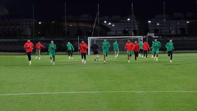 المنتخب المغربي يجري آخر حصة تدريبية قبل اختبار أوغندا الودي بطنجة