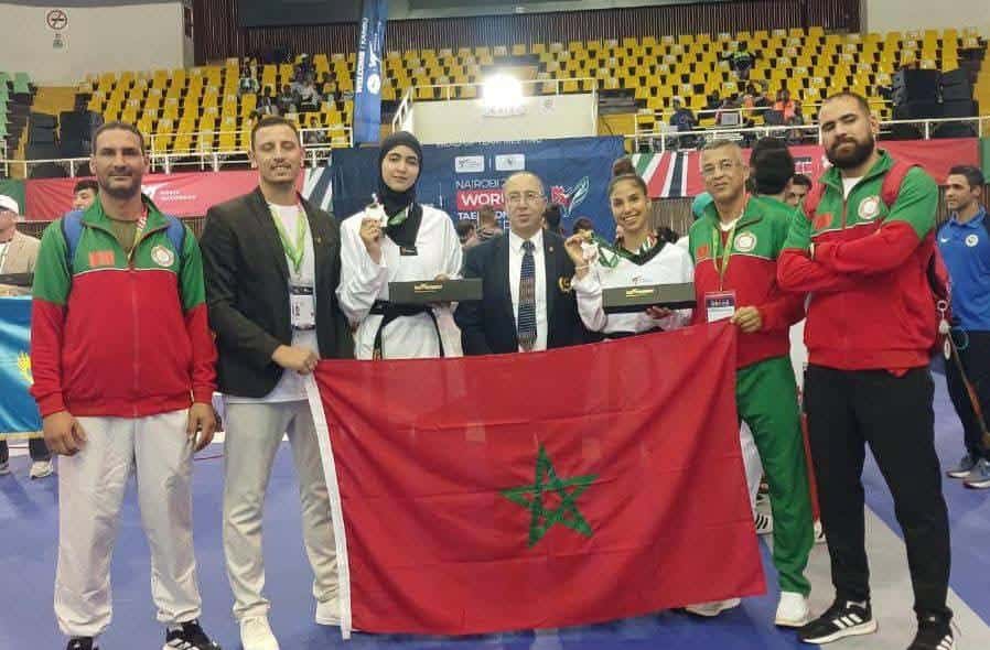 Le Taekwondo marocain ouvre les Championnats du Monde avec deux médailles de bronze à Nairobi 1 التايكوندو المغربي يفتتح مشاركته في بطولة العالم ببرونزيتين في نيروبي