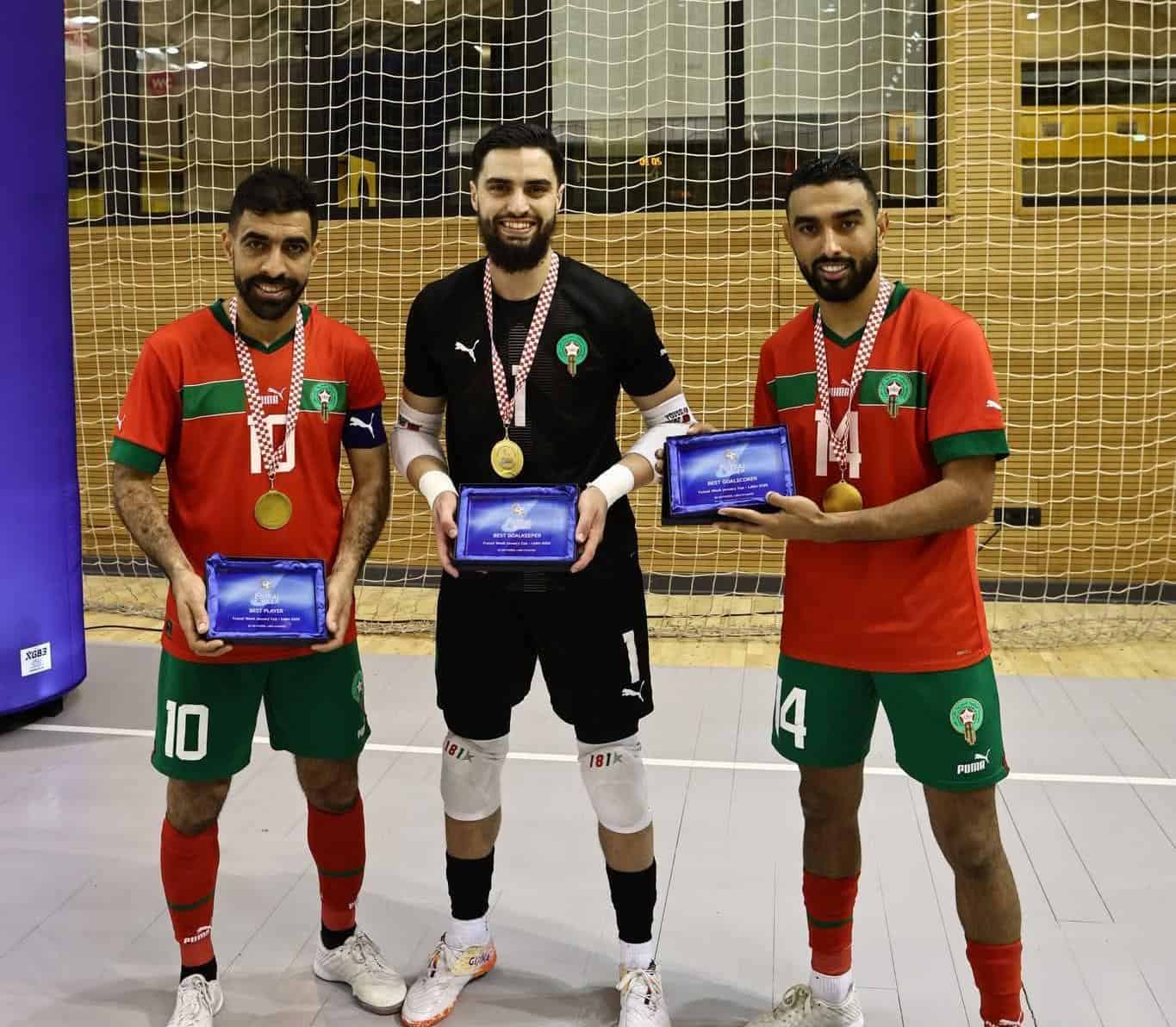 Les Lions du futsal couronnés en Croatie et dominent les récompenses individuelles 1 أسود الفوتسال يتوجون في كرواتيا ويهيمنون على الجوائز الفردية