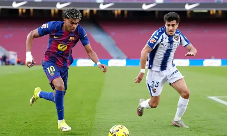 برشلونة يحسم أمام ليفانتي بثلاثية ويعود إلى صدارة الليغا