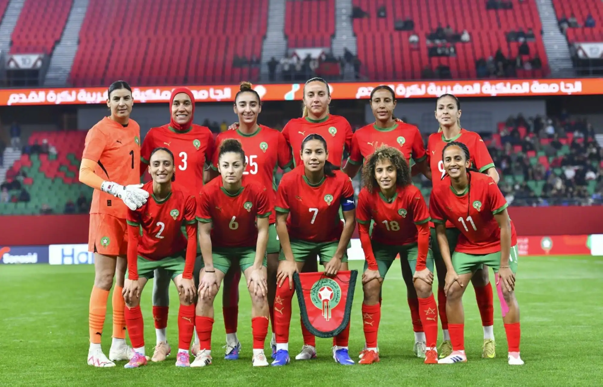 Les Lionnes de l'Atlas effectuent un nouveau test amical contre le Ghana en vue de la Coupe d'Afrique 1 لبؤات الأطلس في اختبار ودي جديد أمام غانا استعدادا لكأس إفريقيا