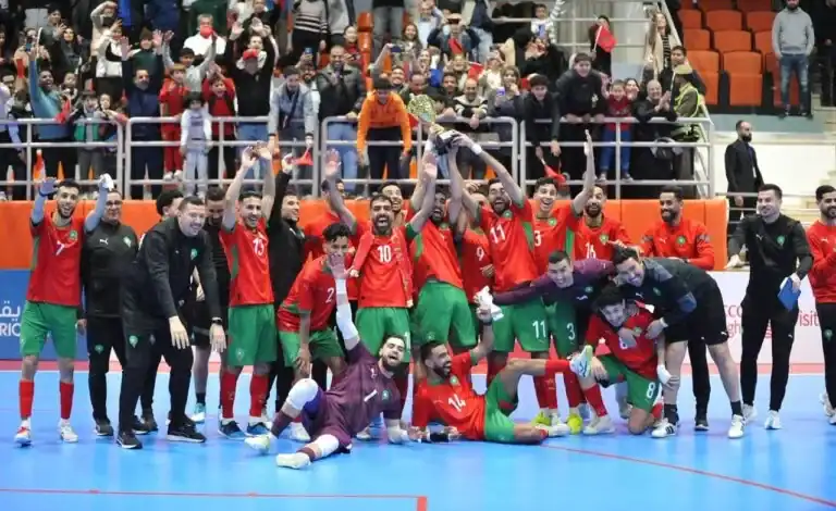 أسود الفوتسال يحصدون لقب دوري بركان الدولي بعد انتصار جديد على ليبيا