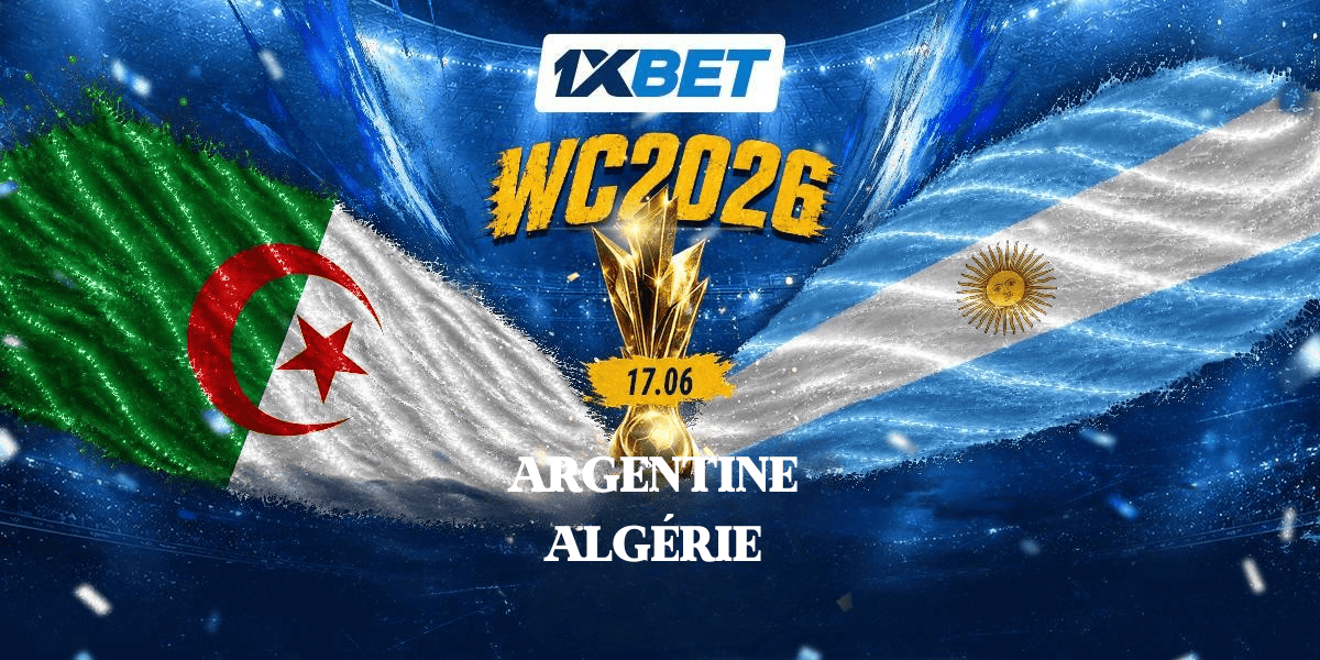 L'Algérie affrontera l'Argentine lors de la Coupe du monde 2026... Un défi de taille pour les Renards du désert face au tenant du titre 1 L’Algérie affrontera l’Argentine lors de la Coupe du monde 2026… Un défi de taille pour les Renards du désert face au tenant du titre -1xbet