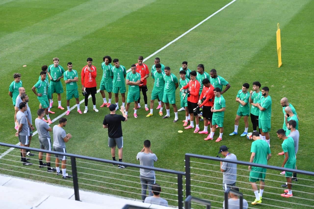 Les Lions de l'Atlas poursuivent leur préparation en vue du match contre l'Écosse... Un match décisif attend le Maroc à Boston 1 أسود الأطلس يواصلون التحضير لاسكتلندا.. مواجهة حاسمة تنتظر المغرب في بوسطن