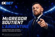 Conor McGregor parie 100 000 dollars sur l'issue de la finale de la Coupe du monde avec 1xBet