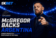 كونور مكجريجور يراهن بمبلغ 100,000 دولار على نتيجة نهائي كأس العالم عبر موقع 1xBet