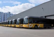 Les bus de transport urbain au Maroc dans le cadre du programme de modernisation du parc de transports collectifs