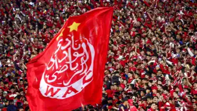 Les supporters du Wydad dans les tribunes avant le match contre le Maghreb de Tétouan dans le championnat national