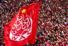 جماهير الوداد الرياضي في المدرجات قبل مواجهة المغرب التطواني في البطولة الوطنية